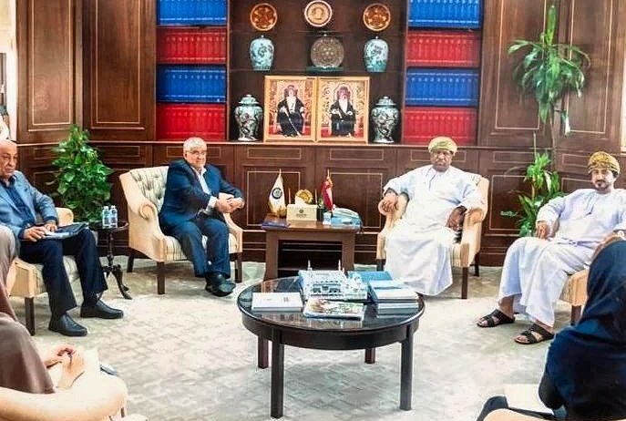 نشست تجاری رئیس اتاق سمنان با رضا آل صالح رئیس اتاق تجارت کشور عمان